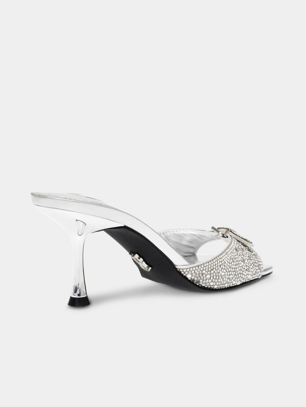 Steve Madden Silver Rhinestone Heels - Picture 10 of 11